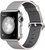 Apple Watch 38mm Stainless Steel Case with Pearl Woven Nylon (MMFH2)