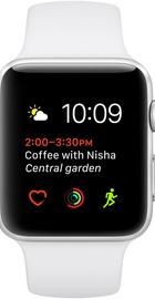 Apple Watch 42mm Series 2 Silver Aluminum Case with White Sport Band (MNPJ2)