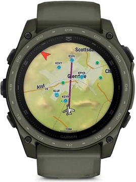 Garmin tactix 8 - 51 mm AMOLED Cerakote Olive w. Applied Ballistics Ultralight (010-04553-11/10)