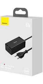 Baseus GaN5 Pro 67W (USB+2Type-C+HDMI) 1.5m + Кабель Type-C to Type-C 100W (1m)