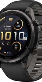 Garmin Fenix 9 Pro inReach 47mm Carbon Gray DLC Titanium w. Black/Pebble Gray Silicone B. (010-04336-10/11)