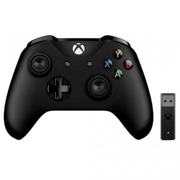 Microsoft Xbox One S Wireless Controller Black + Wireless Adapter for Windows (4N7-00003)
