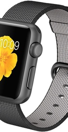 Apple Watch Sport 38mm Space Gray Aluminum Case with Black Woven Nylon (MMF62)