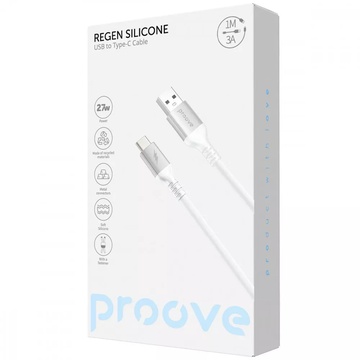 Proove ReGen Silicone USB to Type-C 3A (1m) Black