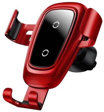 Baseus Metal Wireless Charger Gravity Car Mount Red (WXYL-B09)