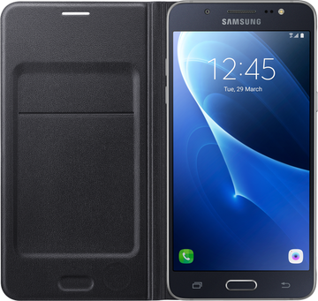 Samsung Flip Wallet for Galaxy J7 2016 J710F (EF-WJ710PBEGRU) Black