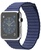 Apple Watch 42mm Series 2 Stainless Steel Case with Midnight Blue Leather Loop (MNPW2)