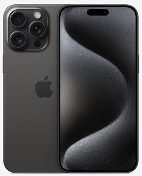 Apple iPhone 15 Pro Max 256GB eSIM Black Titanium (MU663)