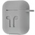 Simple Case Silicone Gray for Apple AirPods (with Logo)