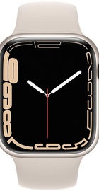 Apple Watch Series 7 GPS + Cellular 45mm Starlight Aluminum Case With Starlight Sport Band (MKJ83)