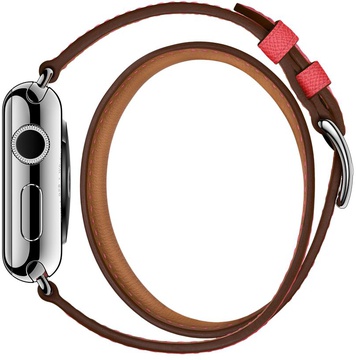 Apple Watch Hermes Barenia Leather Double Tour Regular 38mm/40mm/41mm/42mm Rose Jaipur (MNHJ2)