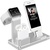 Simple Case Charging Dock Station for Apple Watch+iPhone+AirPods Silver