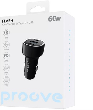 Proove Flash 60W (2Type-C + USB)