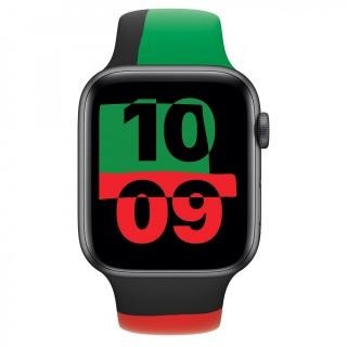 Apple Watch Series 6 GPS 44mm Black Unity Aluminum Case with Sport Band (MJ6P3)