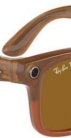 Ray-Ban Meta Wayfarer Large - Shiny Caramel/Polarized Brown (RW4008 670683 53-22)