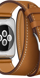 Apple Watch Hermes Barenia Leather Double Tour Large 38mm/40mm/41mm/42mm Fauve (MMME2)