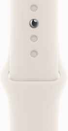 Apple Watch Series 10 GPS + Cellular 46mm Gold Titanium Case With Starlight Sport Band - M/L (MWYY3)