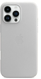 Apple iPhone 16 Pro Leather Case with Magsafe Light Grey (high copy)