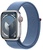 Apple Watch Series 9 GPS + Cellular 41mm Silver Aluminum Case With Winter Blue Sport Loop (MRHX3)