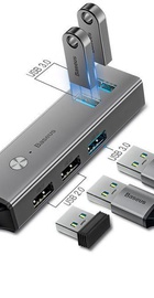 Baseus 3xUSB3.0 2xUSB2.0 Dark Gray (CAHUB-C0G)