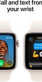 Apple Watch SE 2 GPS 40mm Starlight Aluminium Case w. Starlight Sport Band - S/M (MXEF3) Open,Activ