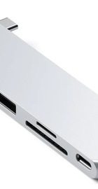 Satechi Aluminum USB-C Pro Hub Slim Adapter Silver (ST-HUCPHSS)