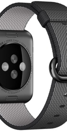 Apple Watch Sport 38mm Space Gray Aluminum Case with Black Woven Nylon (MMF62)