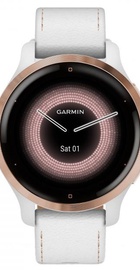 Garmin Venu 2S Rose Gold with White Leather Band (010-02429-23) (UA)