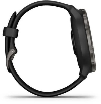 Garmin Venu 2 Slate Stainless Steel Bezel with Black Case and Silicone Band (010-02430-11/01)