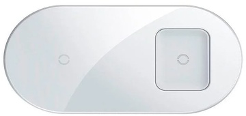 Baseus Simple 2-in-1 Wireless Charger 18W (WXJK-02) White