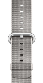 Apple Watch 38mm Series 2 Silver Aluminum Case with Pearl Woven Nylon (MNNX2)