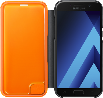Samsung Neon Flip Cover for Galaxy A7 2017 A720 (EF-FA720PBEGRU) Black