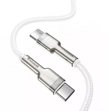 Baseus Cafule Metal Type-C to Type-C 100W (1m) White (CATJK-C02)