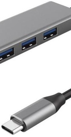 Trust Halyx Fast USB-C Hub & Card reader Aluminium (24191)