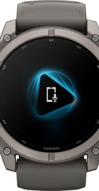 Garmin Fenix 9 51mm Titanium with Pebble Gray Silicone Band (010-04763-00/01)