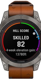 Garmin Fenix 7 Pro Sapphire Solar Titanium with Chestnut L. Band (010-02777-30)