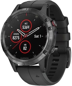 Garmin Fenix 5 Plus Sapphire Black with Black Band (010-01988-00)