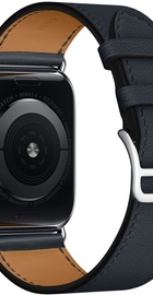 Apple Watch Hermes Series 4 GPS + Cellular 44mm Stainless Steel Case with Bleu Indigo Swift Leather Single Tour (MU6W2)