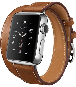Apple Watch Hermes Double Tour 38mm with Fauve Barenia Leather Band