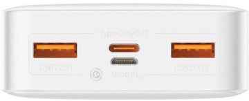 Baseus Bipow Digital Display 30000mAh 20W White (PPDML-N02)