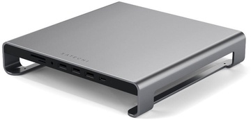 Satechi Aluminum Monitor Stand Hub Space Gray for iMac (ST-AMSHM)