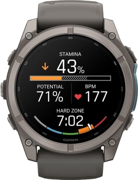 Garmin Fenix 9 51mm Titanium with Pebble Gray Silicone Band (010-04763-00/01)