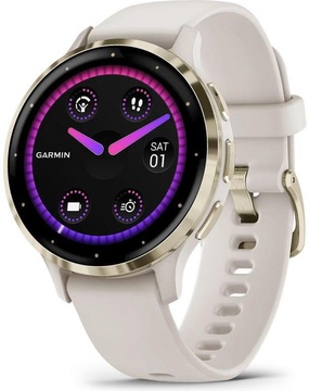 Garmin Venu 3S Soft Gold S. Steel Bezel with Ivory Case and S. Band (010-02785-04/54)
