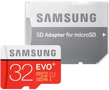 Samsung microSDHC 32GB EVO Plus Class 10 UHS-I + SD Adapter (MB-MC32DA)