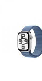Apple Watch SE 2 GPS 44mm Silver Aluminium Case with Winter Blue Sport Loop (MREF3)