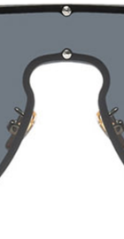 HBK Sexy Luxury Rimless Sunglasses Mirror (c4 black/grey)
