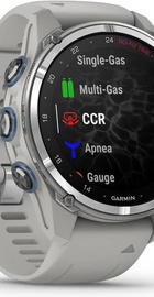 Garmin Descent Mk3 43 mm Stainless Steel with Fog Gray Silicone Band (010-02753-04/03)