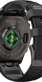 Garmin Fenix 9 Pro inReach 47mm Carbon Gray DLC Titanium w. Black/Pebble Gray Silicone B. (010-04336-10/11)