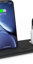 Zens Stand + Dock + Watch Aluminium Wireless Charger 10W Black (ZEDC07B/00)