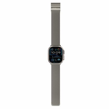 AmazingThing Premium Metal Band for Apple Watch 42/44/45/46/49 mm Titanium